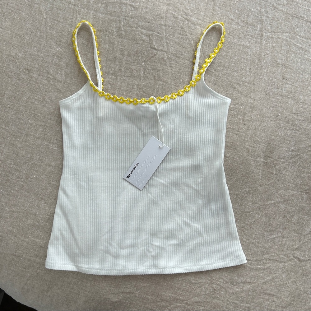 NWT Reformation Violeta Knit Top